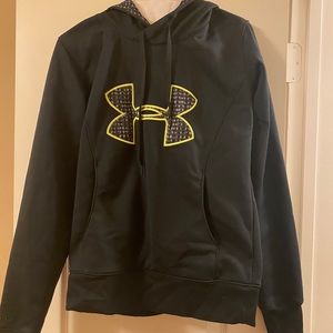 under armor cold gear woman’s hoodie block/neon